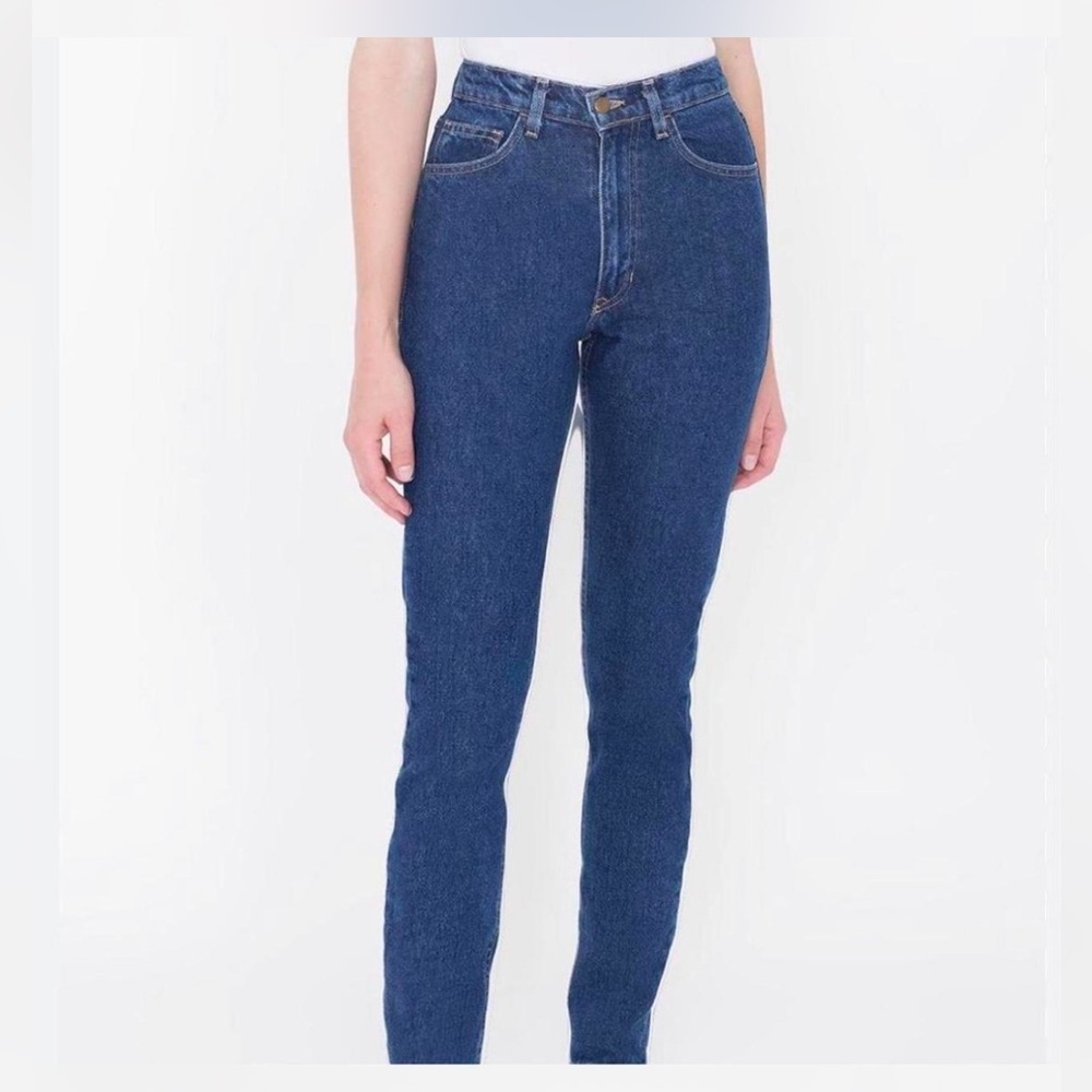 American Apparel 90s style high waist denim